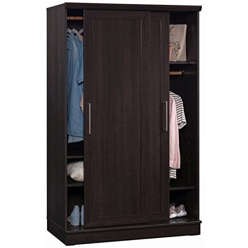 Sauder HomePlus Sliding Door Wardrobe Cabinet in Dakota Oak, Dakota Oak Finish