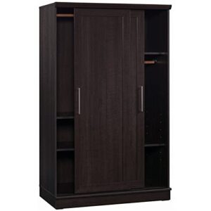 Sauder HomePlus Sliding Door Wardrobe Cabinet in Dakota Oak, Dakota Oak Finish