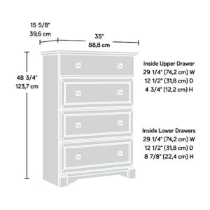 Sauder Palladia 4-Drawer Chest, Split Oak Finish