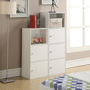 Convenience Concepts Xtra Storage 3 Door Cabinet with Shelf, White