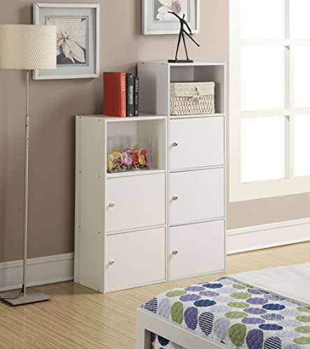 Convenience Concepts Xtra Storage 3 Door Cabinet with Shelf, White