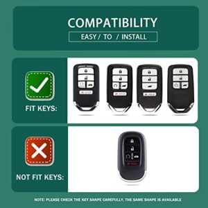 Compatible with Honda Key Fob Cover, Car Key Cover for Honda Civic Accord Pilot CRV Odyssey Key Fob Cover 2022 2021 2020 2019 2018-2013