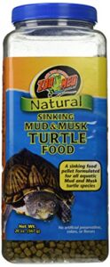 zoo med natural sinking mud and musk turtle food, 20 ounces each (20 ounces)