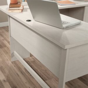 Sauder Summit Station Engineered Wood L-Shaped Desk in Glacier Oak