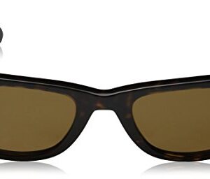 Ray-Ban RB2140 Original Wayfarer Icons Polarized Sunglasses, Tortoise/Brown, 50mm