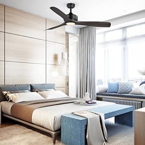 Home Decorators Bayshire 60 in. LED IndoorOutdoor Matte Black Ceiling Fan with Remote Control and White Color Changing Light Kit (102L60MBKDDW)