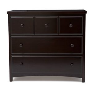 Delta Children 3 Drawer Dresser, Greenguard Gold Certified, Dark Chocolate