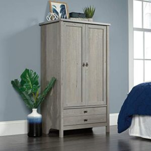 Sauder Cottage Road Armoire, L: 32.44" x W: 21.73" x H: 59.17", Mystic Oak Finish & Cottage Road Dresser, L: 56.77" x W: 19.29" x H: 35.35", Mystic Oak Finish