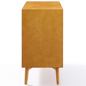 Crosley Furniture Landon Mid-Century Modern Bar Cabinet, Acorn