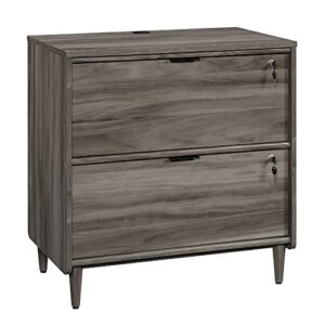 sauder clifford place lateral file cabinet in jet acacia, jet acacia finish