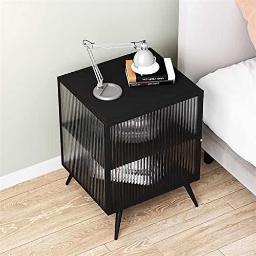 GINHA Nightstand Drawer Bedside Table Modern Simple Bedside Table Living Room Sofa Side Table Mobile Furniture (Size : Right)