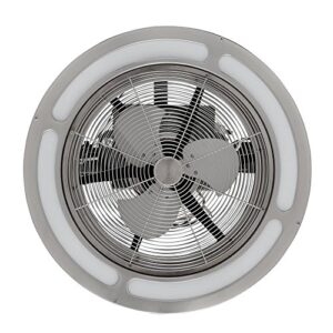 Home Decorators Collection Brette 23 in. LED Indoor/Outdoor Brushed Nickel Ceiling Fan