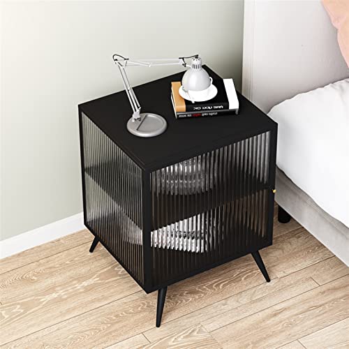 SHUUL Nightstand Bedside Table Modern Simple Bedside Table Living Room Sofa Side Table Mobile Furniture (Size : Left)