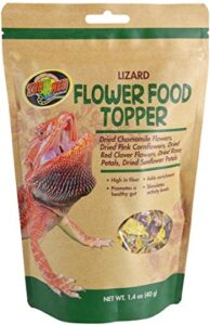 zoo med lizard flower food topper 1.4 oz – pack of 4