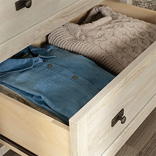 Sauder Costa 6-Drawer Dresser in Chalked Chestnut, Chalked Chestnut Finish