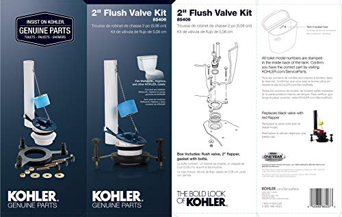 Kohler Part 85406 2" Toilet Flush Valve Kit, Colors May Vary