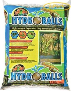 zoo med hydroballs clay terrarium substrate 2.5 lbs – pack of 2