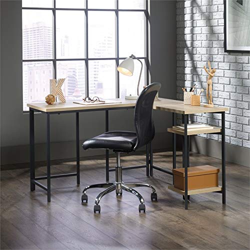 Sauder North Avenue L-Desk, L: 47.01" x W: 47.44" x H: 28.5", Charter Oak Finish