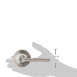 Dexter by Schlage J54SOL619 Solstice Keyed Entry Lever, Satin Nickel