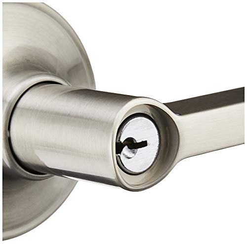 Dexter by Schlage J54SOL619 Solstice Keyed Entry Lever, Satin Nickel