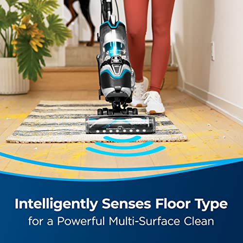 BISSELL SurfaceSense Pet Upright Vacuum, 28179, Tangle-Free Multi-Surface Brush Roll, LED Headlights, SmartSeal Allergen System, Specialized Pet Tools, Easy Empty