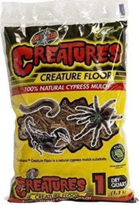 zoo med creatures creature floor, 1 quart, 1 qt, brown