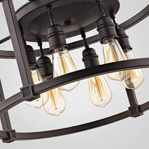 Home Decorators Collection HD-1265-I 6-Light Aged Bronze Dinette Pendant