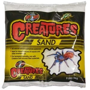 zoo med creatures sand, 1 quart, 1 qt,black
