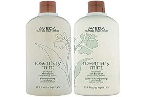 aveda mint purifying shampoo and weightless conditioner duo liter, rosemary