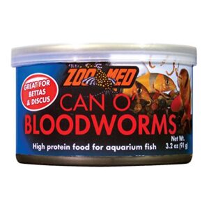 zoo med 78065 can o’ bloodworms, 3.2 oz,black