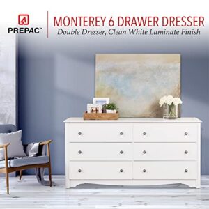 Sonoma 6 Drawer Double Dresser for Bedroom, White