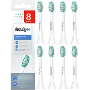 brushmo replacement toothbrush heads compatible with sonicare electric toothbrush 8 pack