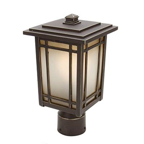 Home Decorators Collection Port Oxford 1-light Outdoor Oil Rubbed Chestnut Post Mount Lantern