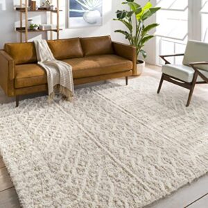 artistic weavers hapsburg moroccan shag area rug, 6’7″ x 9’6″, beige