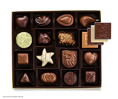 Godiva Chocolatier Chocolate Gold Gift Box, Assorted, 19 pc.