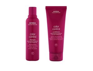 aveda color control shampoo and conditioner for color treated hair 6.7 oz duo