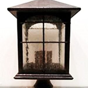 Home Decorators Collection Brimfield 3-Light Outdoor Aged Iron Post Light