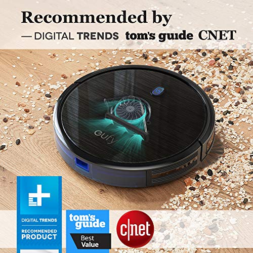 eufy by Anker, BoostIQ RoboVac 11S (Slim), Robot Vacuum Cleaner, Super-Thin, 1300Pa Strong Suction, Quiet, Self-Charging Robotic Vacuum Cleaner, Cleans Hard Floors to Medium-Pile Carpets