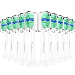 toptheway toothbrush replacement heads compatible with philips sonicare protectiveclean diamondclean c2 c1 g2 w 4100 5100 hx9023 plaque control, 10 pack