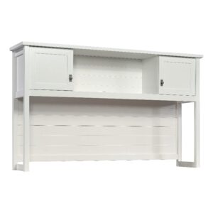 sauder cottage road engineered wood 66″ hutch in white finish