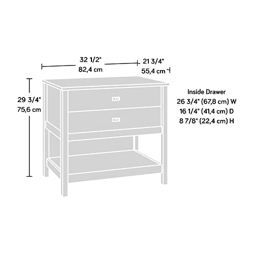 Sauder Cottage Road Lateral File, L: 32.44" x W: 21.81" x H: 29.76", Mystic Oak Finish