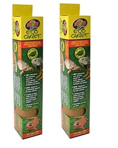 zoo med eco carpet reptile carpet – tan 50 gallon (15″ x 48″) – pack of 2