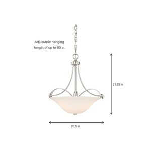 Home Decorators Collection 3 Light Brushed Nickel Pendant Model 1001567759