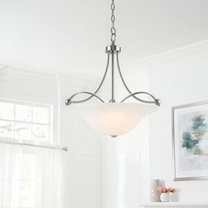 Home Decorators Collection 3 Light Brushed Nickel Pendant Model 1001567759