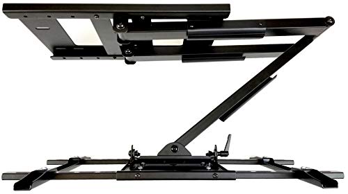 Wall Mount World - Universal Wall Mount Bracket with 40 Inch Extension 90 Degree Swivel Left and Right fits LG 55" 50" 49" 43" TVs