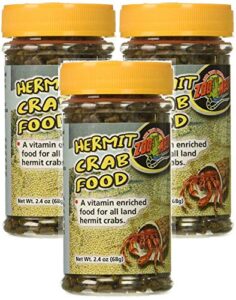 (3 pack) zoo med hermit crab food – 2.4oz each