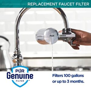 PUR PLUS Mineral Core Faucet Mount Water Filter Replacement (6 Pack) – Compatible With All PUR Faucet Filtration Systems