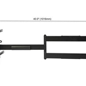 Wall Mount World - 40 Inch Extension Wall Mount - 90 Degree Swivel - 15° Adjustable Tilt Angle - Easy Install - Mounting Hardware Included Fits Hitachi 55E31 VESA 300x300mm Ready