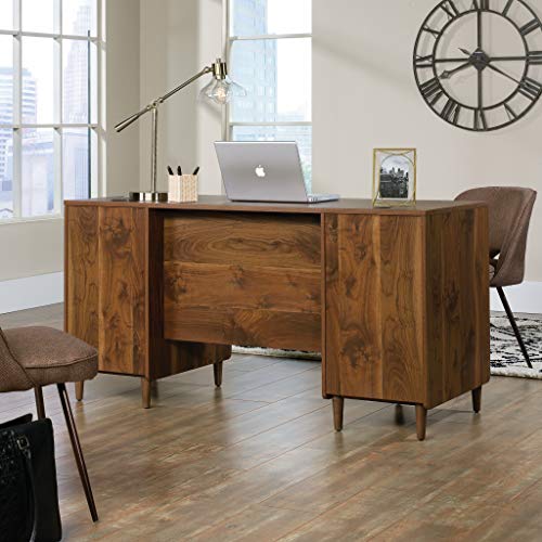 Sauder Clifford Place Executive Desk, Grand Walnut finish