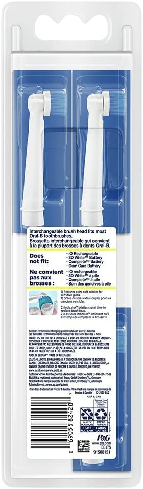 Oral-B Sensitive Gum Care Electric Toothbrush Replacement Brush Heads Refill, 3 Count